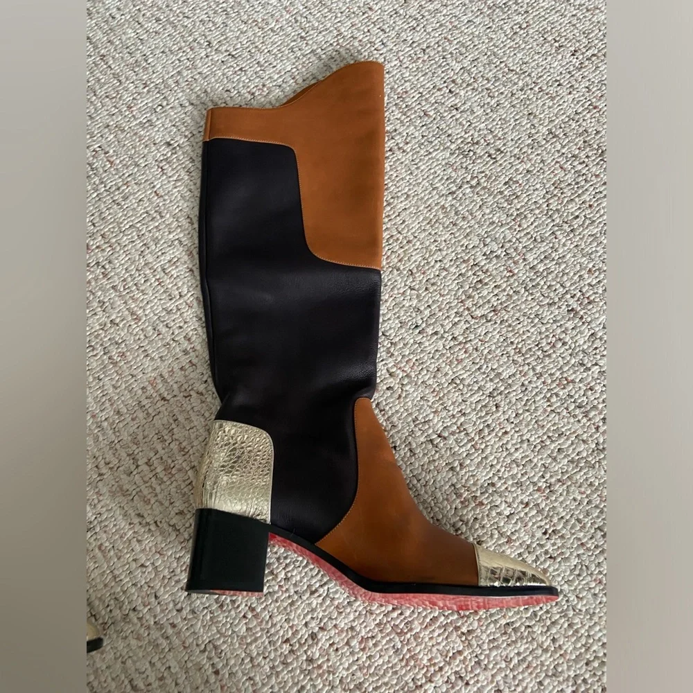 Christian Louboutin women's heeled riding boots size 39_7